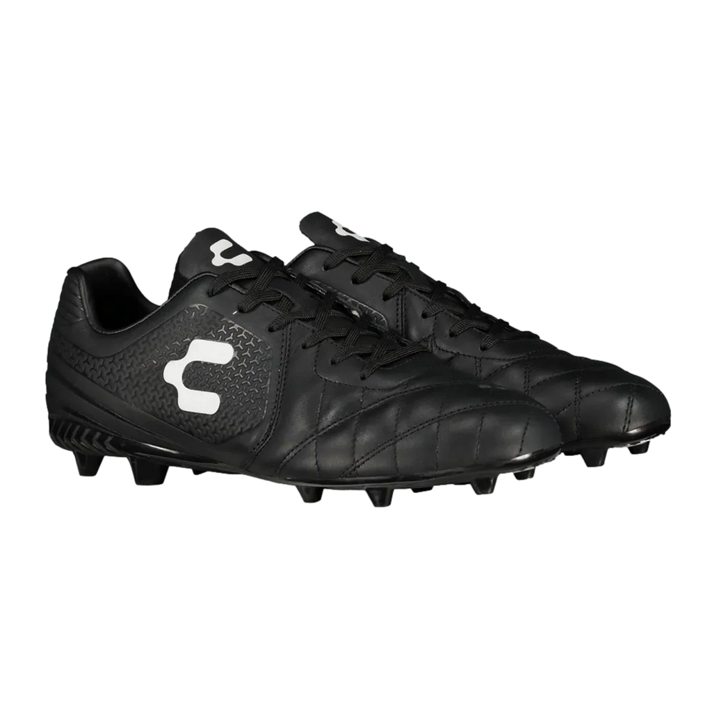 Charly Legendario LT FG 20 Firm Ground Soccer Cleats Black Grey