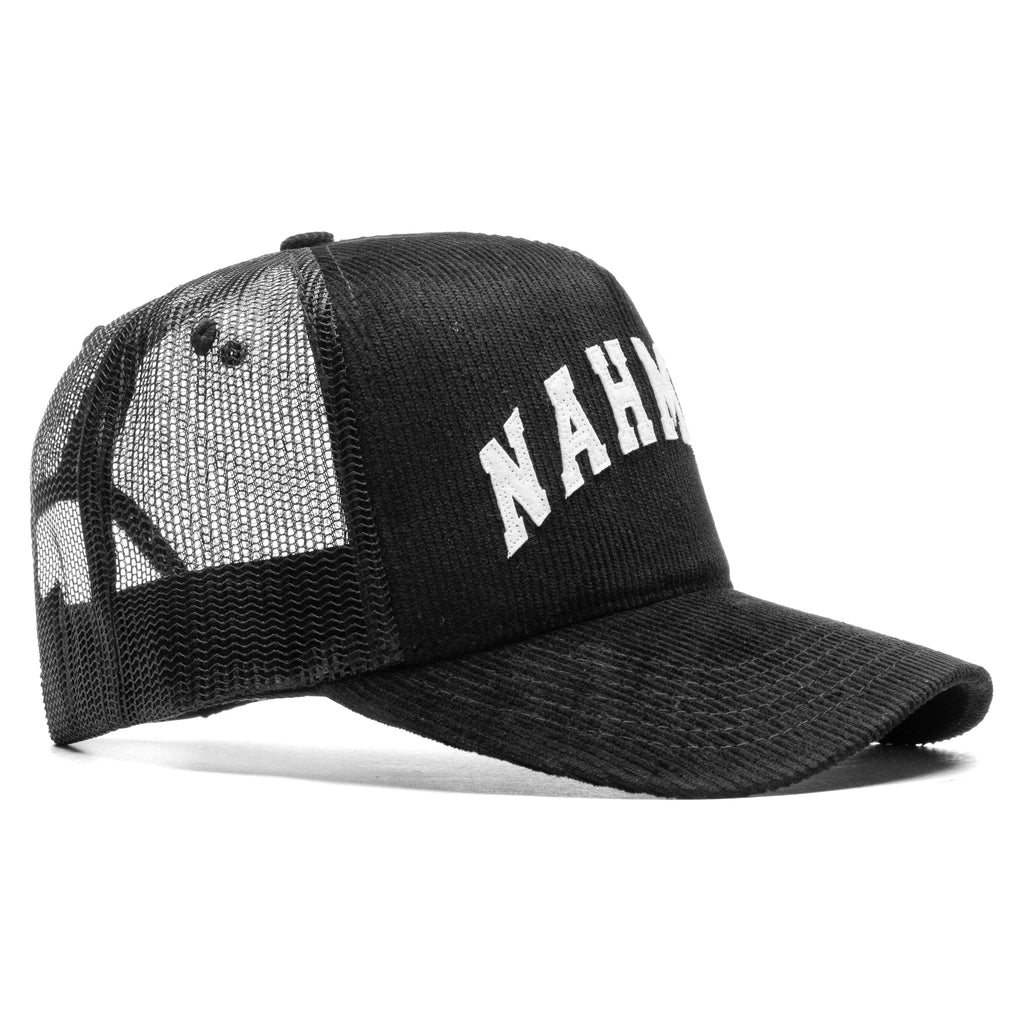 Nahmias Varsity Corduroy Trucker Hat Black