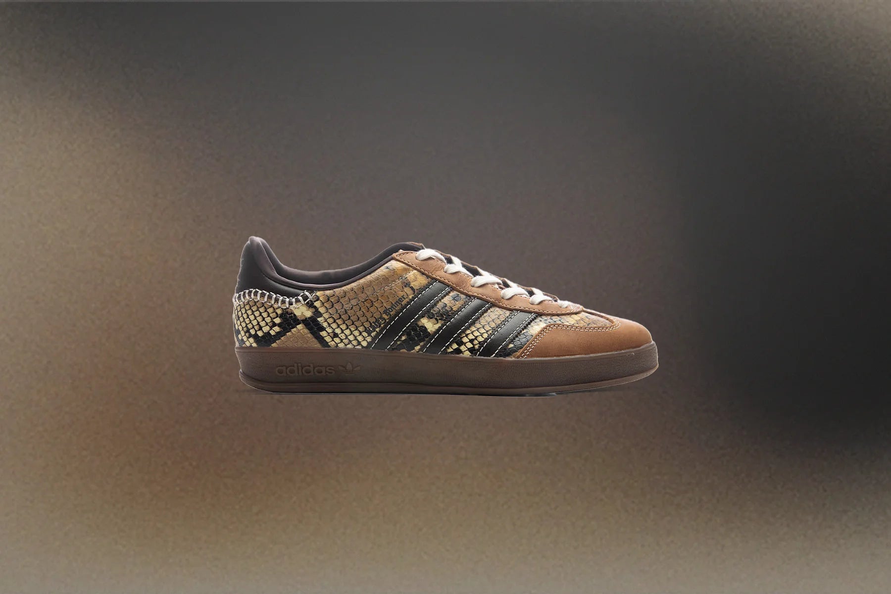 adidas Originals x Wales Bonner Gazelle Snake Supplier Colour Dark Brown Wonder White