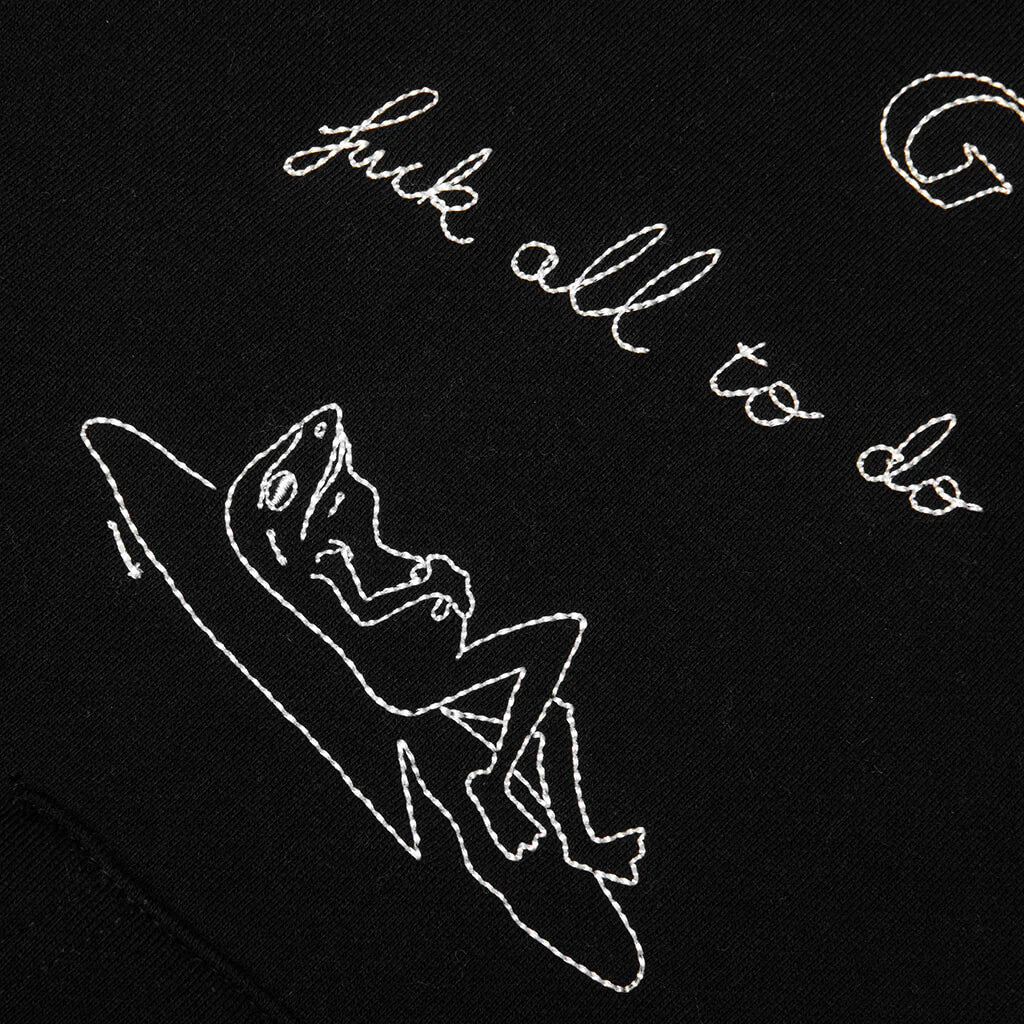 Fuck All Zip Hoodie Black