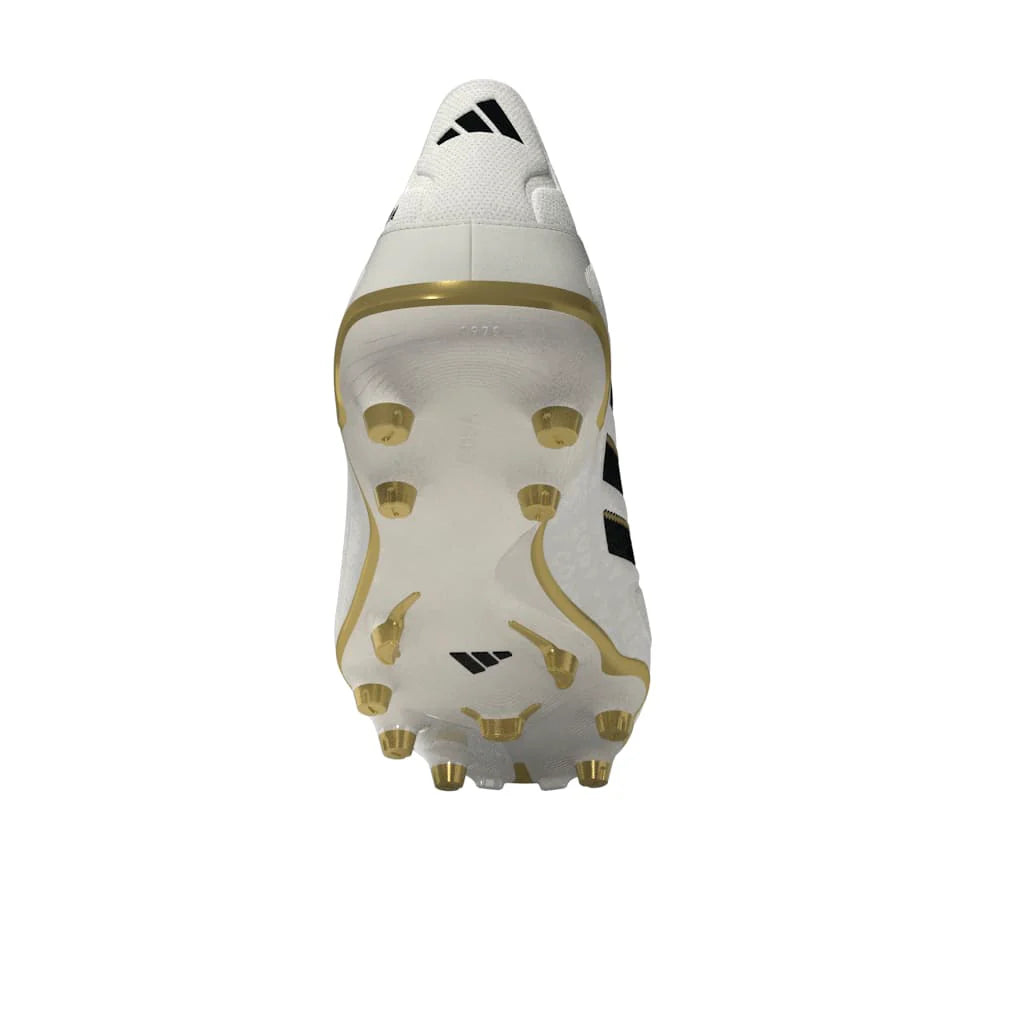 adidas Copa Pure 3 League Firm Multi Ground Boots White Black Gold