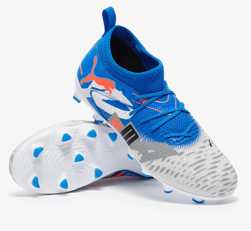 PUMA Future 8 Match Forever FG AG Firm Multi Ground Soccer Cleats Junior White