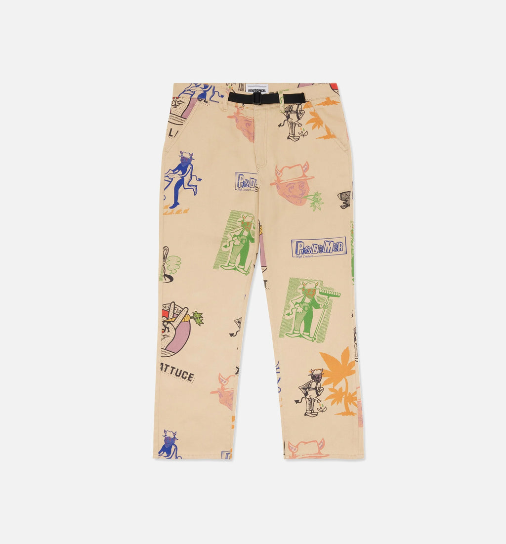 Hard Times Devils Lattuce Mens Pants Beige