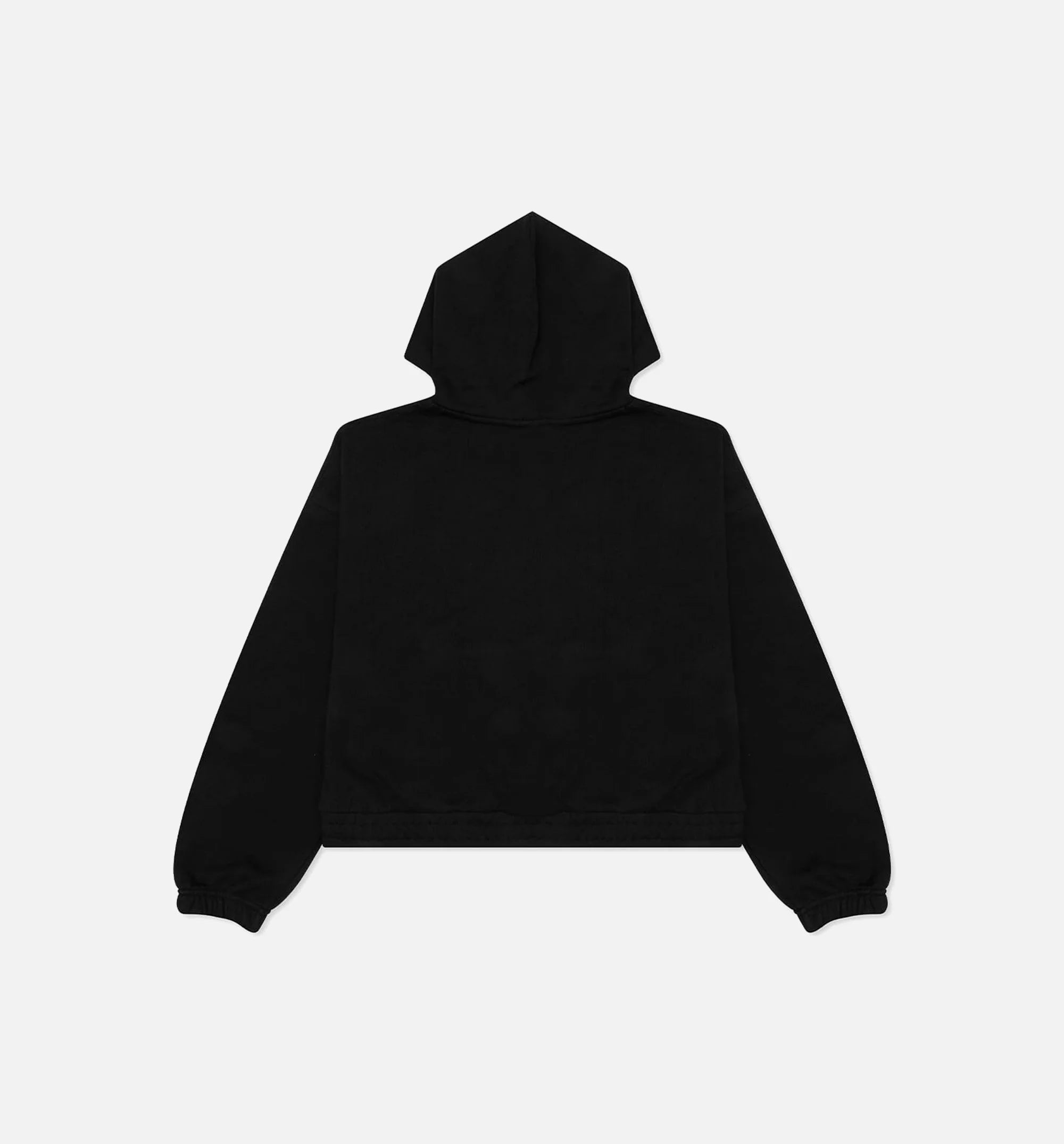 Esentials Fleece Hoodie Womens Hoodie Black Red