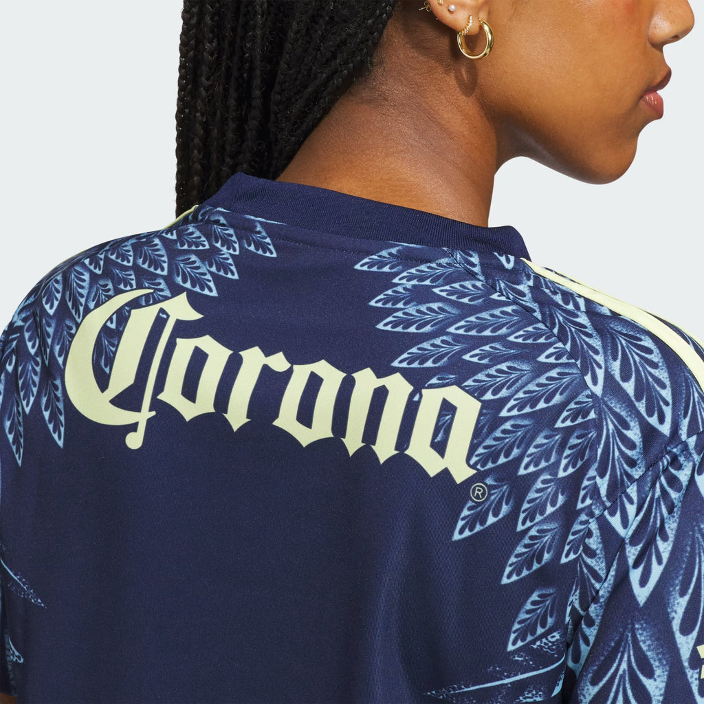 adidas Club América Womens Away Soccer Jersey 25 26 Blue