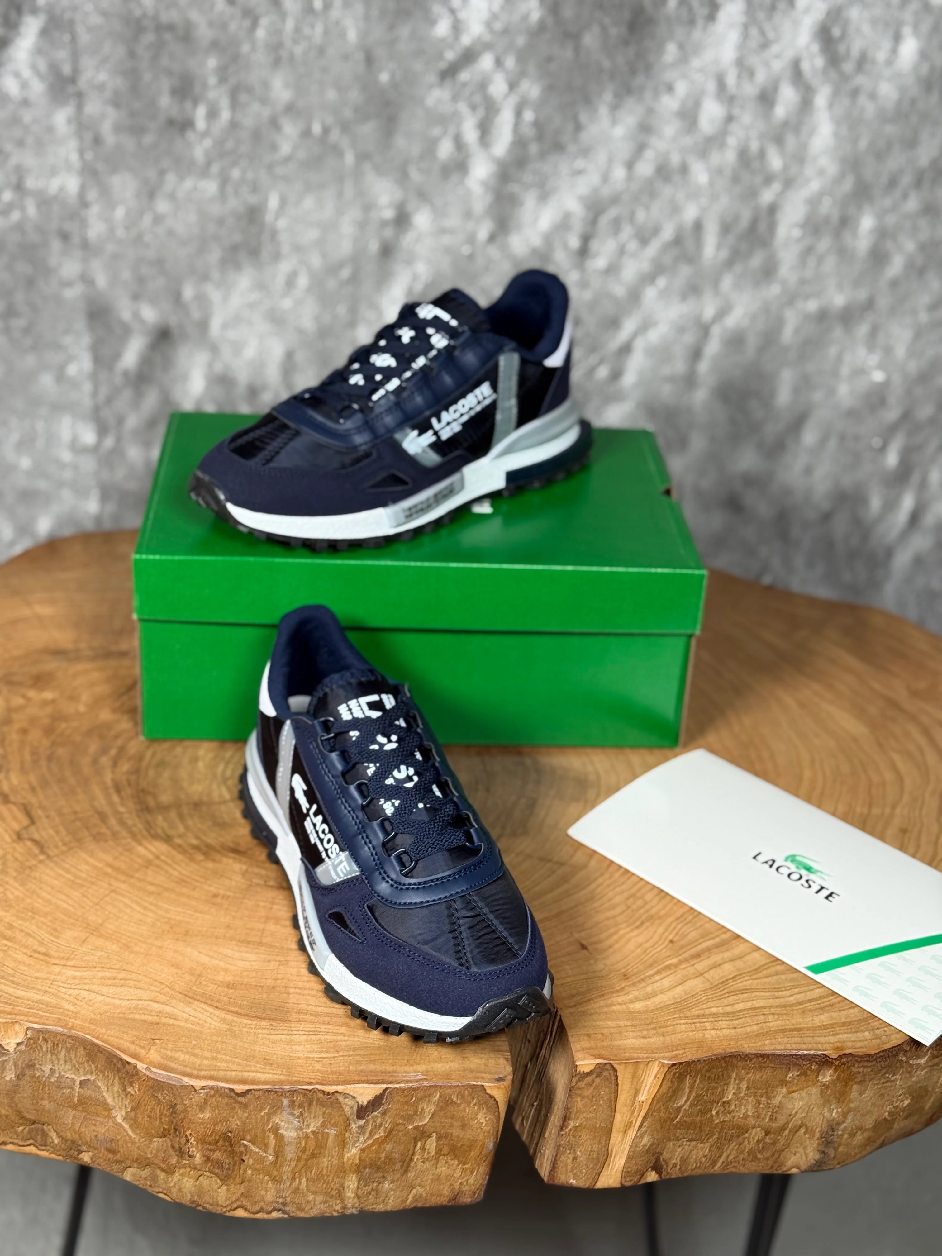 LACOSTE BEYAZ MAVİ TABANLI