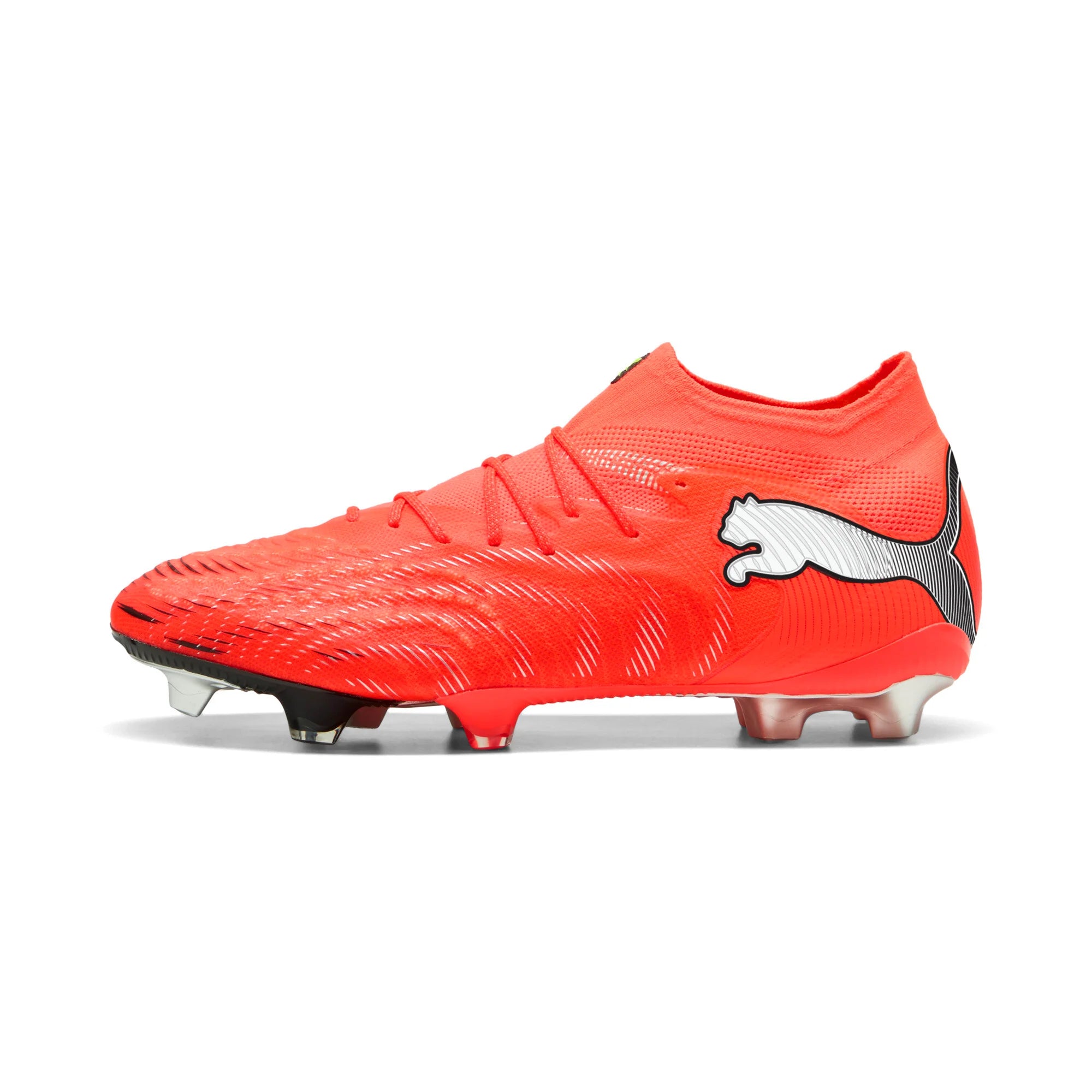 PUMA Future 9 Ultimate FG Firm Ground Mens Soccer Cleats Red White Black