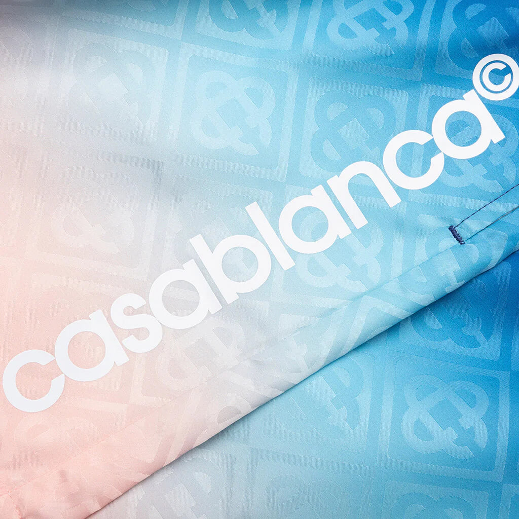 Gradient Printed Swim Shorts Blue
