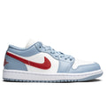 Womens Air Jordan 1 Low Sail Dune Red Blue Grey White