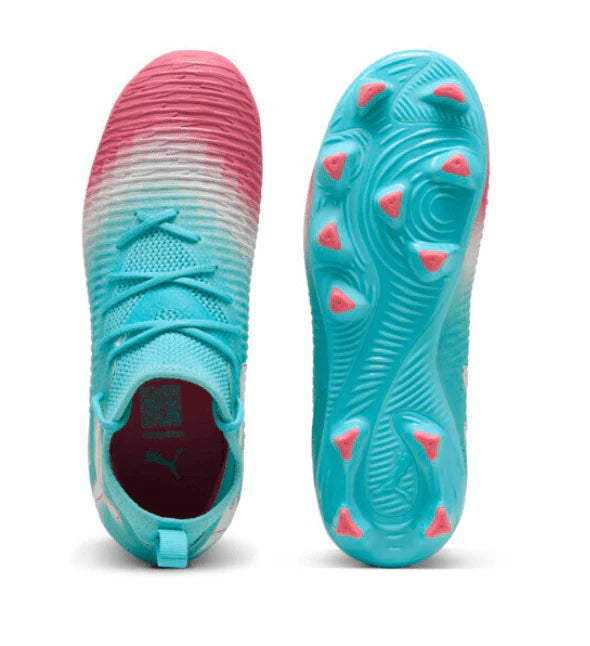 PUMA Future 8 Match RE Charge FG AG Kids Firm Multi Ground Soccer Cleats Blue