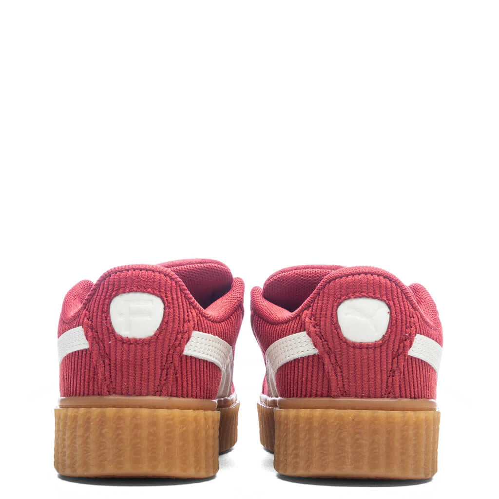 Puma x Fenty Creeper Phatty Corduroy PS Club Red Warm White Gum