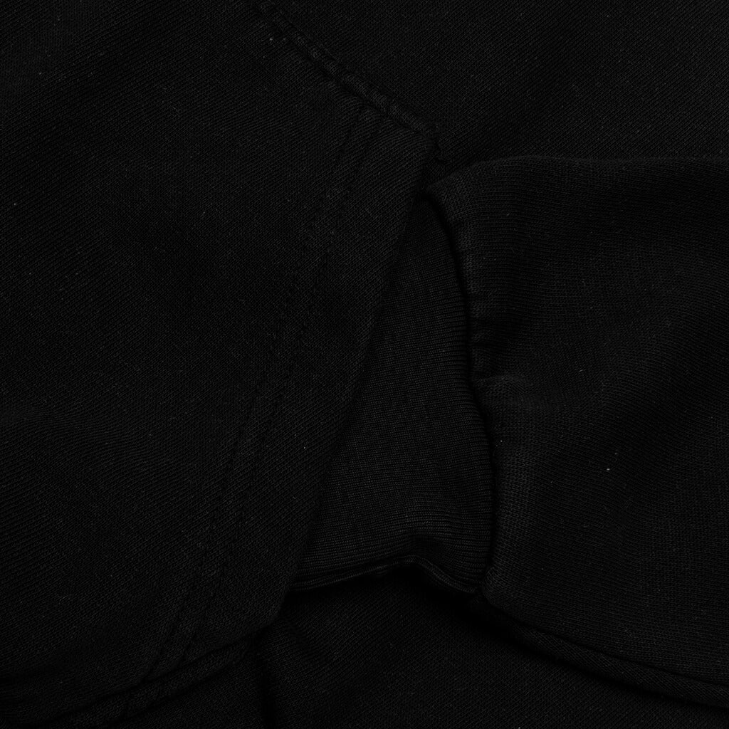 Smiley Upside Down Lockup Hoodie Jet Black