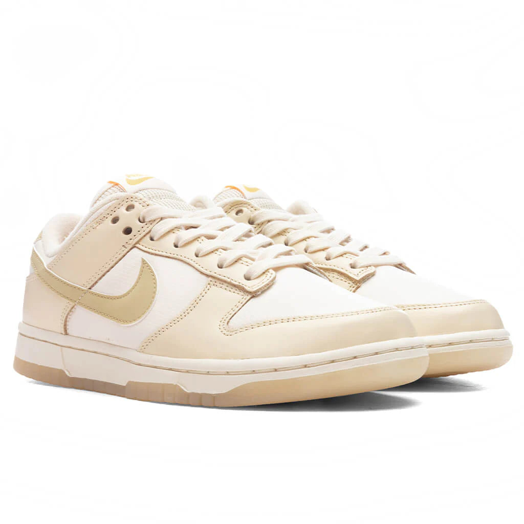 Womens Dunk Low Muslin Team Gold Pale Ivory Laser Orange