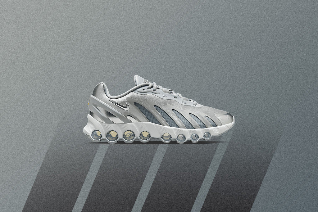 Womens Air Max DN8 Wolf Grey Metallic Silver Off White