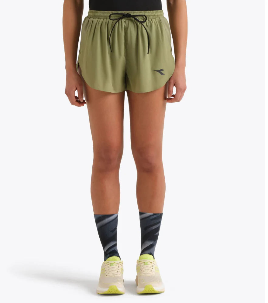 Womens Diadora Split Short 25 Super Light Fibrazero