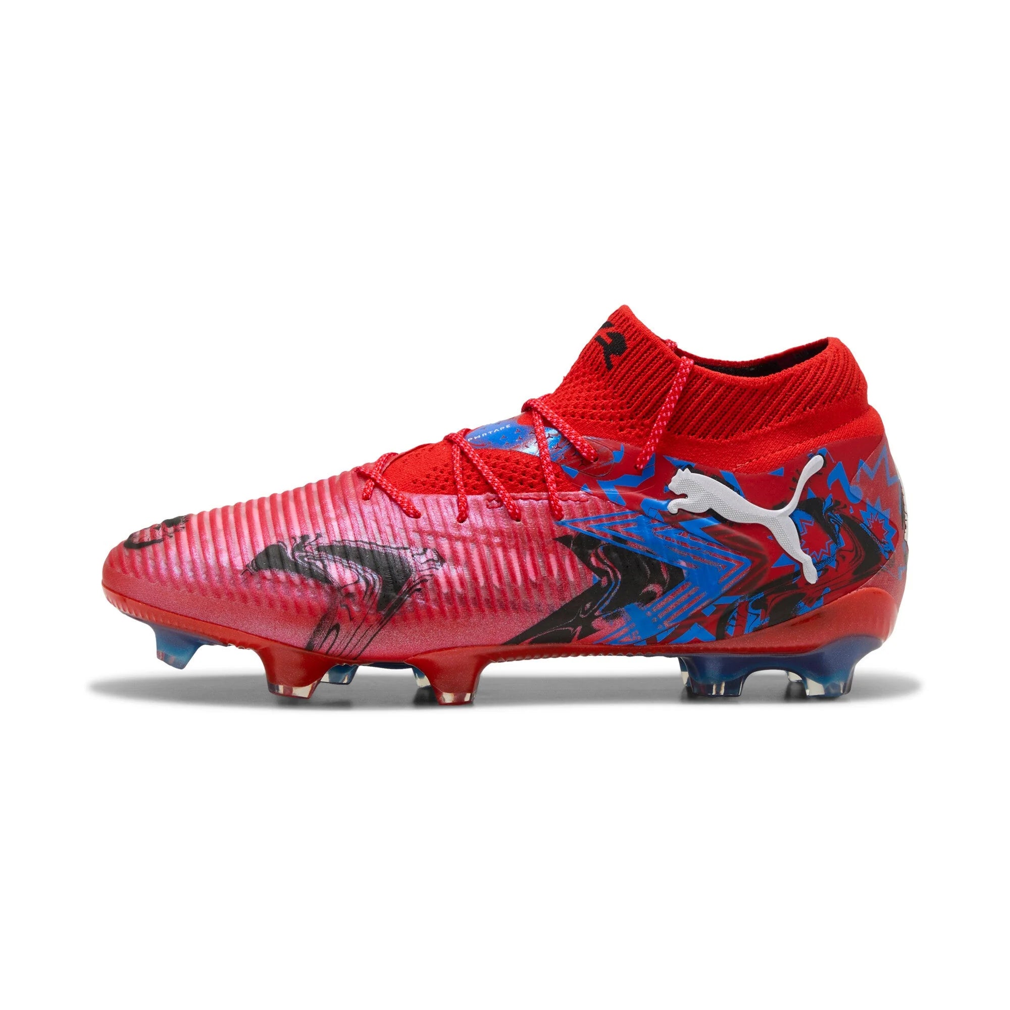 PUMA Future 8 Ultimate Play Makers FG Mens Soccer Cleats Red Black Blue