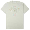 Rhinestone College Relaxed Fit Tee Gray