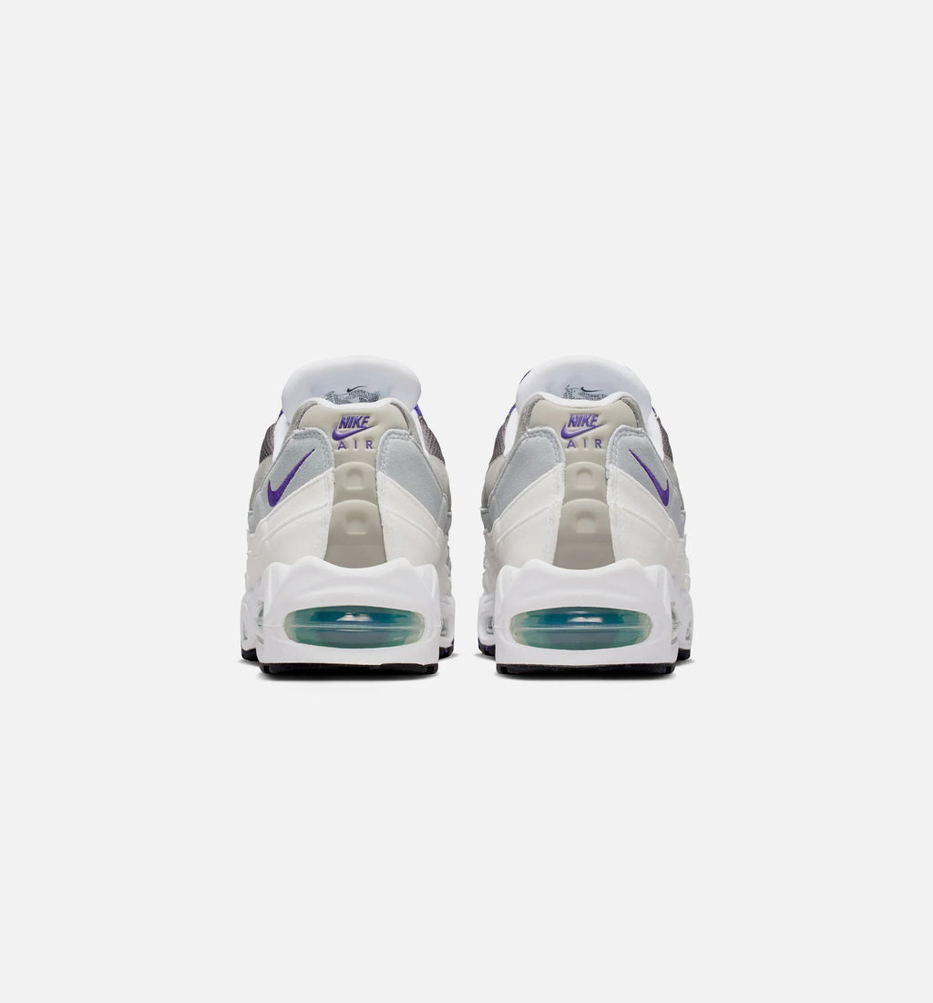 Air Max 95 Big Bubble Grape Womens Lifestyle Shoe White Emerald Green Wolf Grey Court Purple
