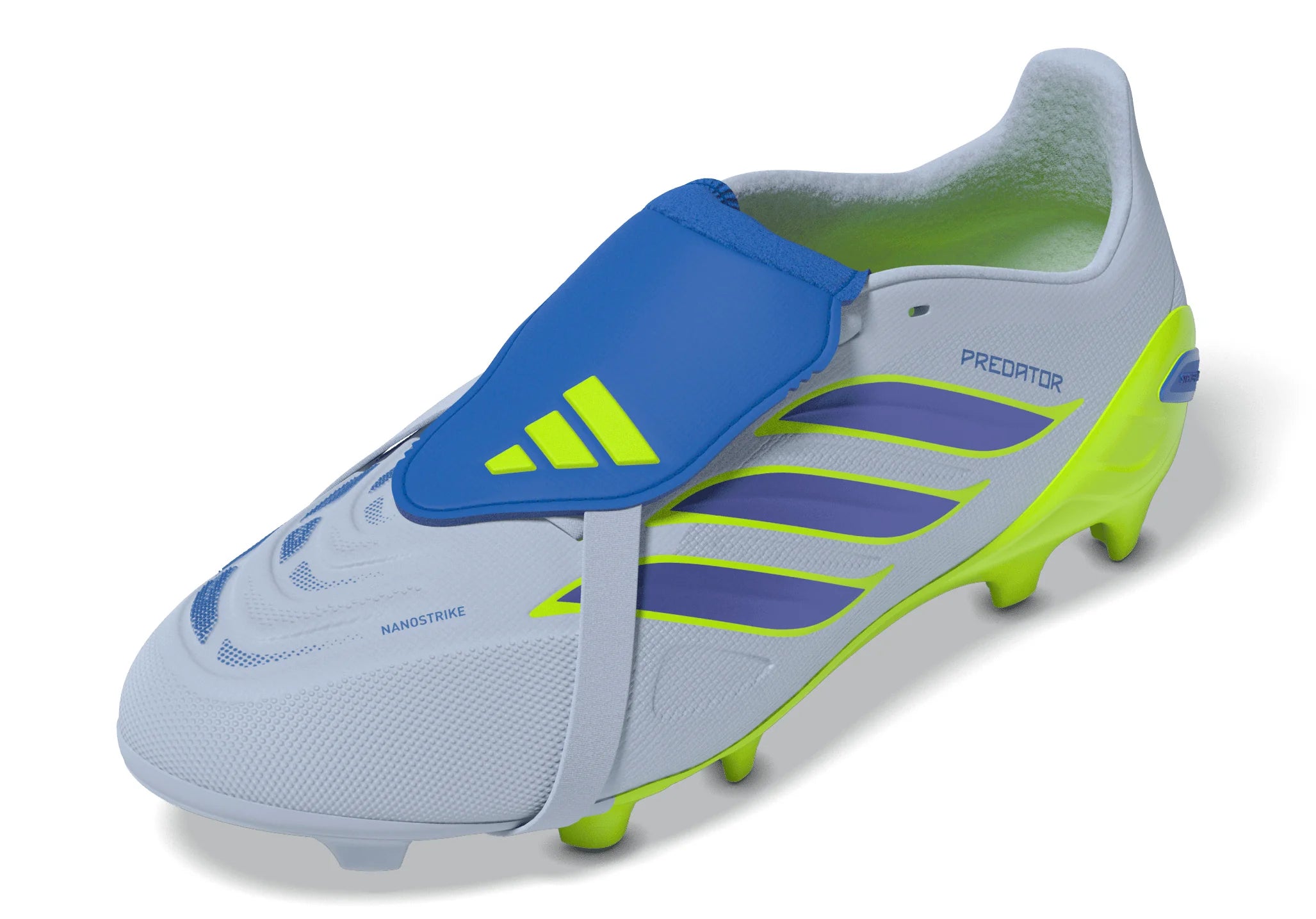 adidas Predator League Fold Over Tongue FG Firm Ground Youth Soccer Cleats Sky Blue Yellow
