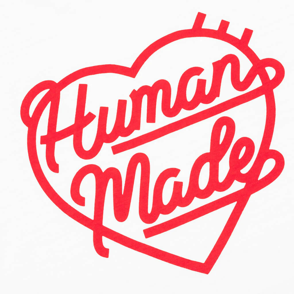 Heart Badge T Shirt White