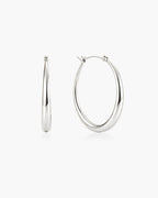 Sloane Hoop Earrings in Silver