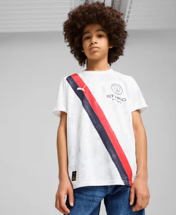 PUMA Manchester City KidSuper Jersey Youth White Black