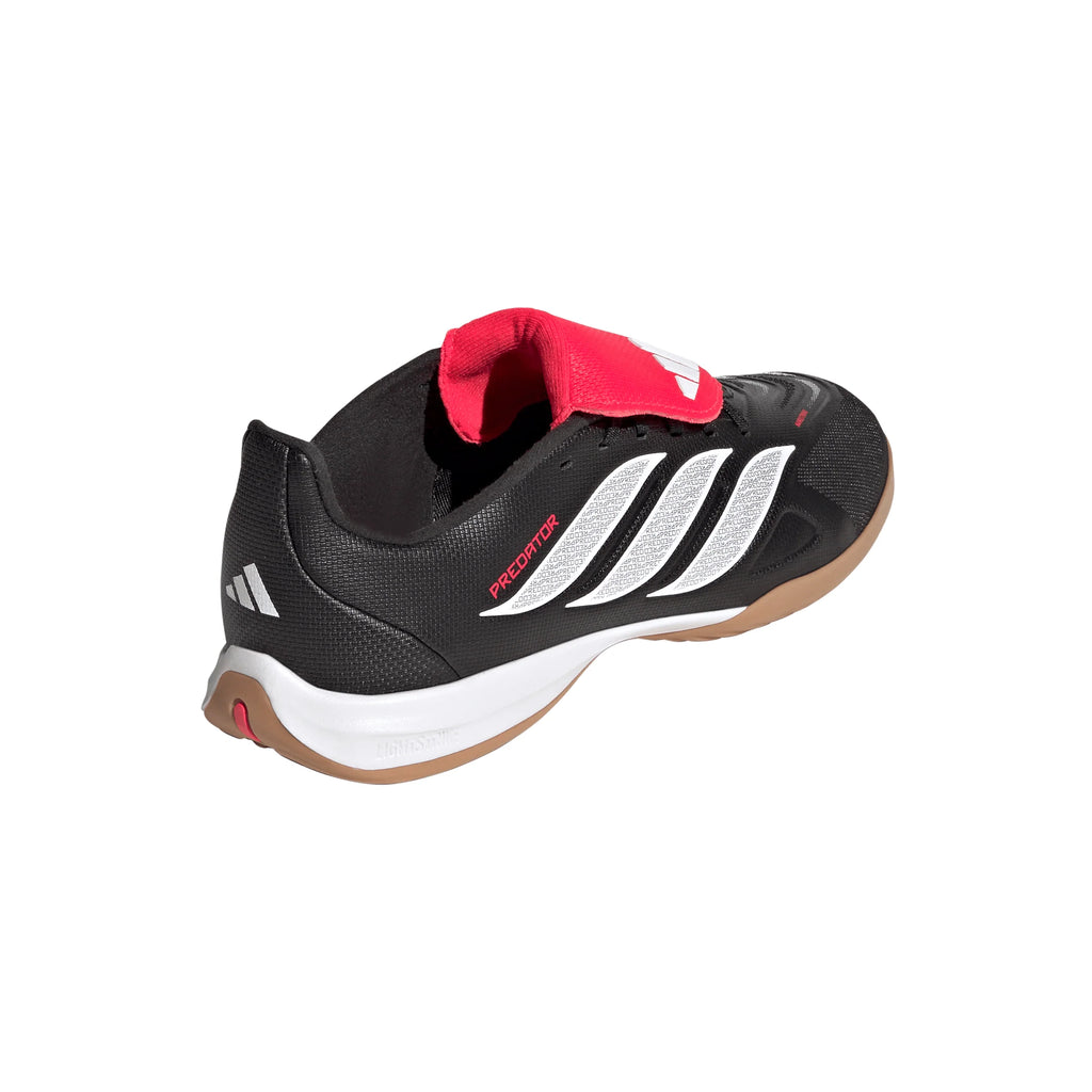 adidas Predator League Fold Over Tongue IN Indoor Youth Soccer Shoes Black White