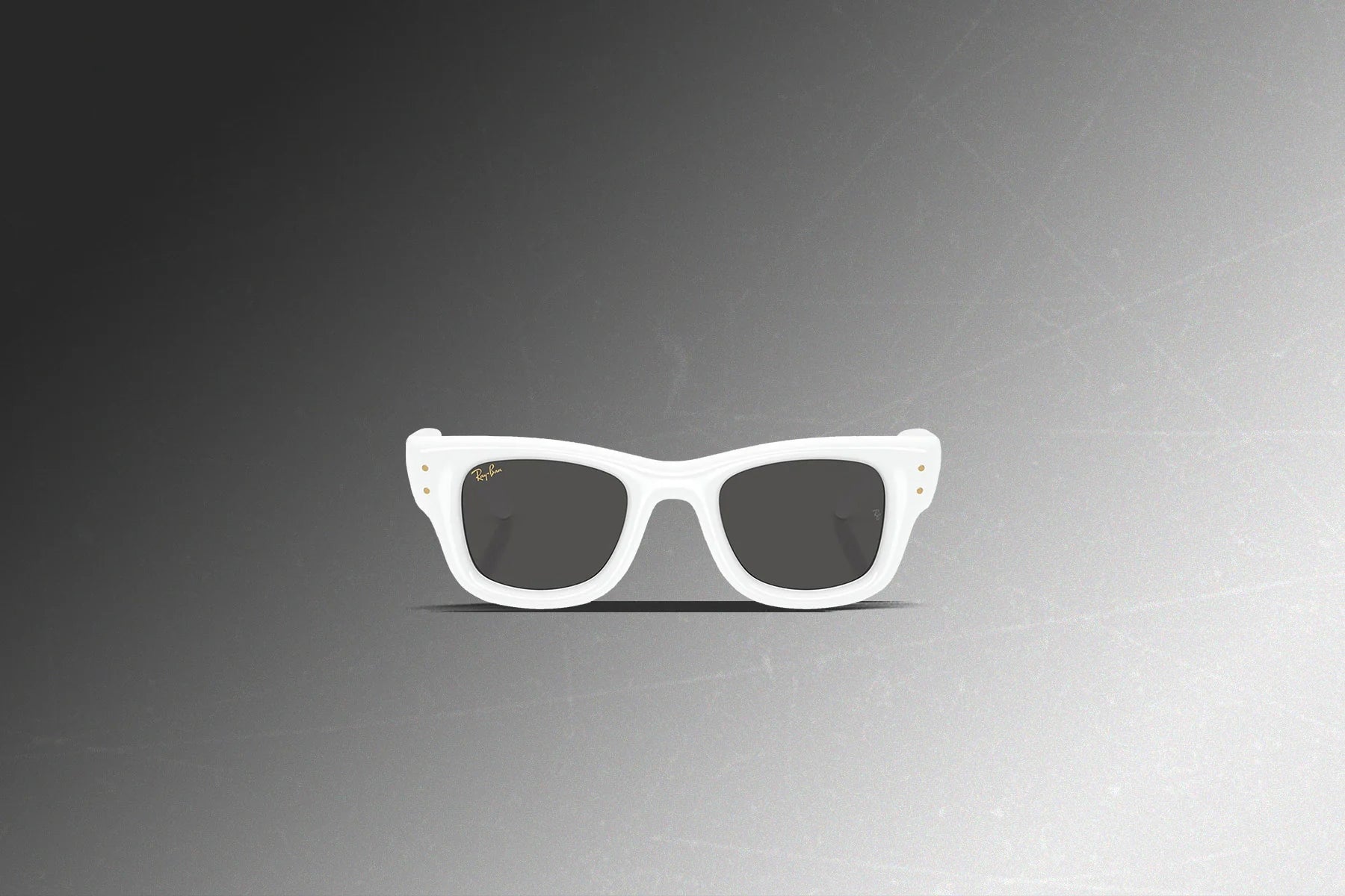 AAP Rocky x Ray Ban Wayfarer Puffer Polished White