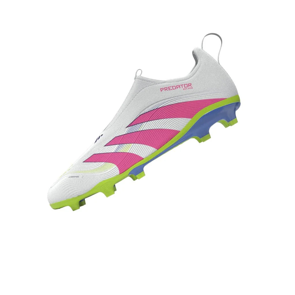 adidas Predator League Laceless Firm Multi Ground Boots Junior White Pink