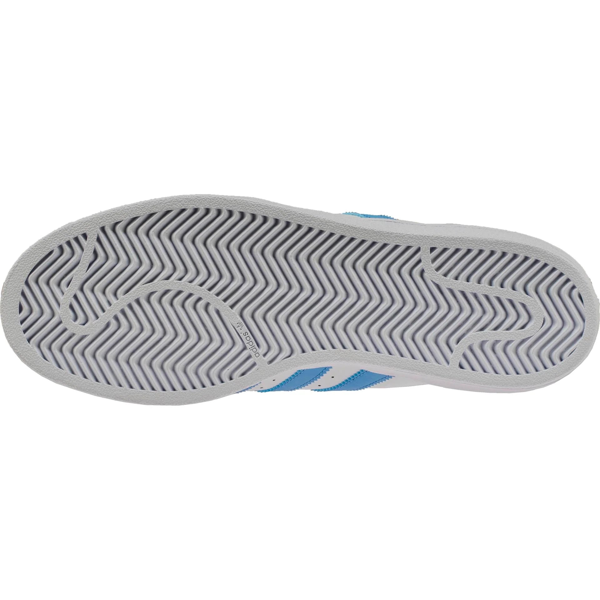 Superstar Foundation Mens White Light Blue Metallic Gold