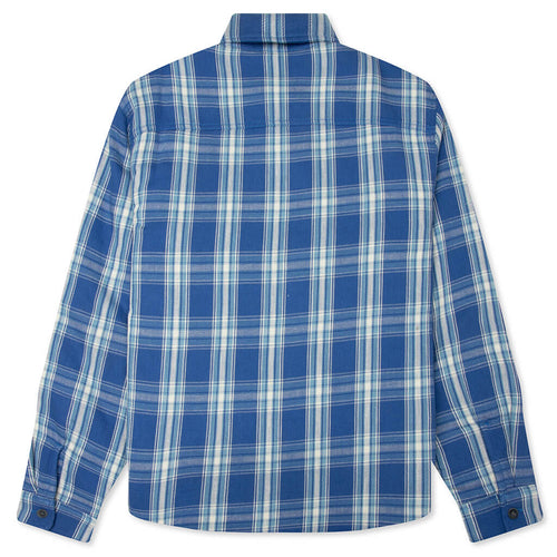 Lau Plaid Shirt Jacket Blue
