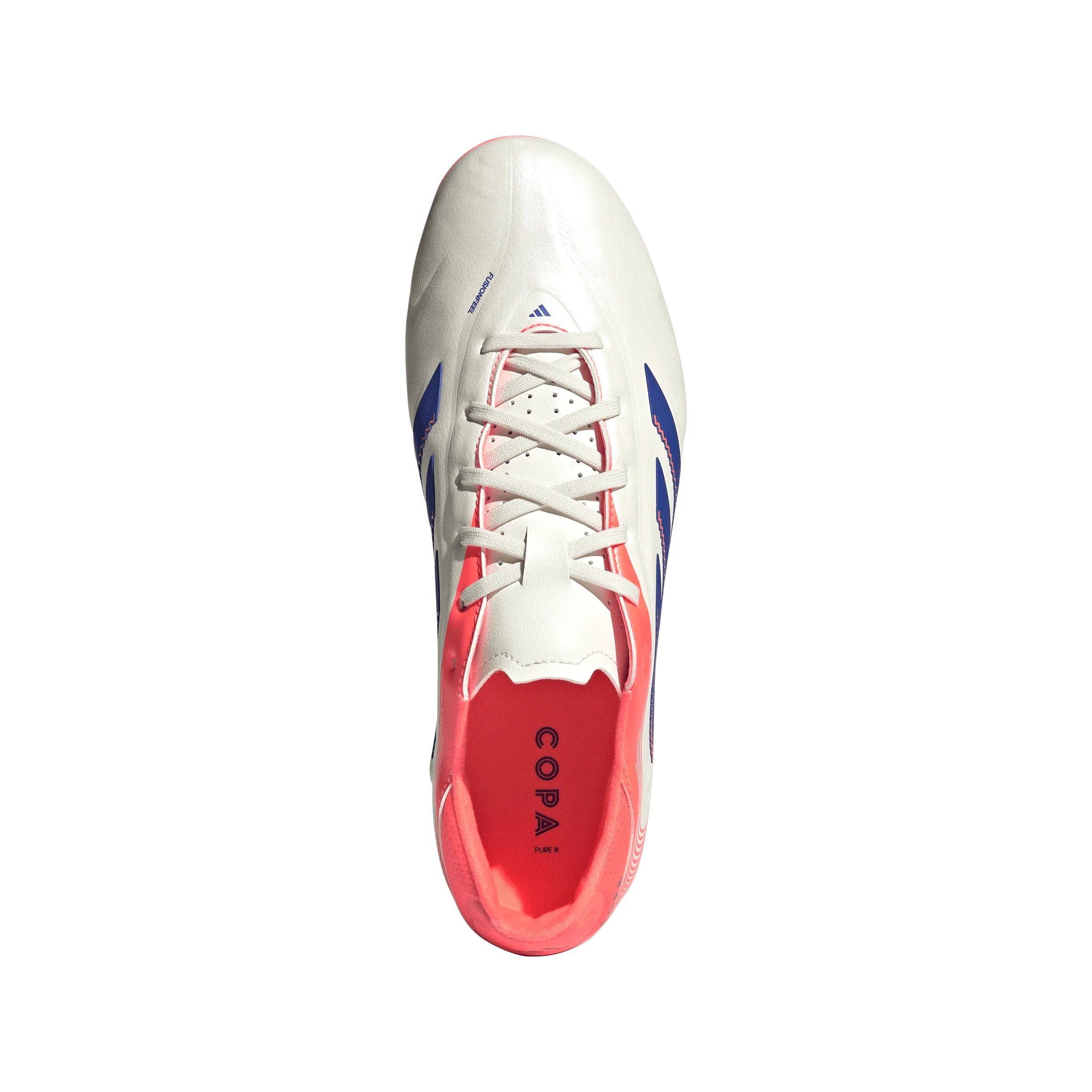 adidas Copa Pure III League FG MG Mens Soccer Cleats White Blue Orange
