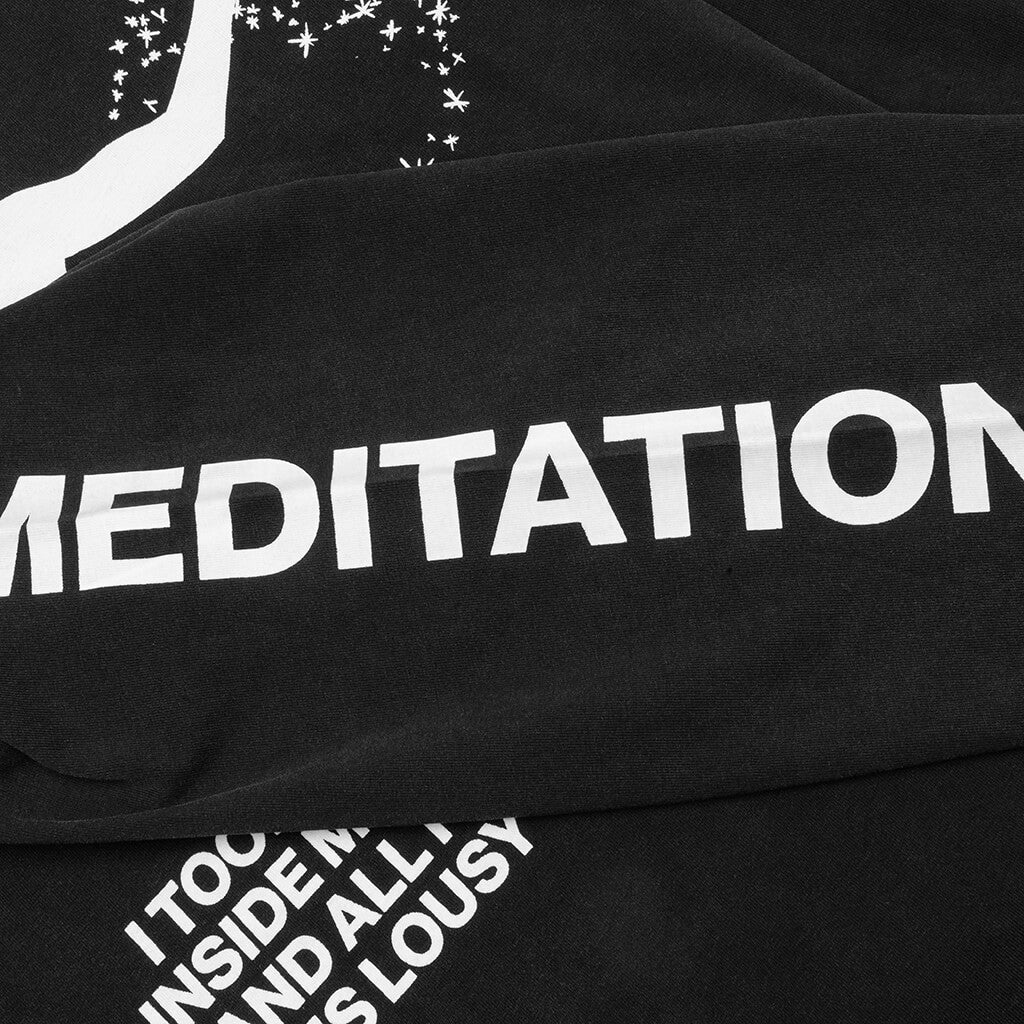 Meditation L S Tee Black