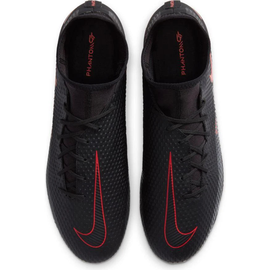 Nike Phantom GT Academy FG Firm Ground Soccer Cleats Black Red