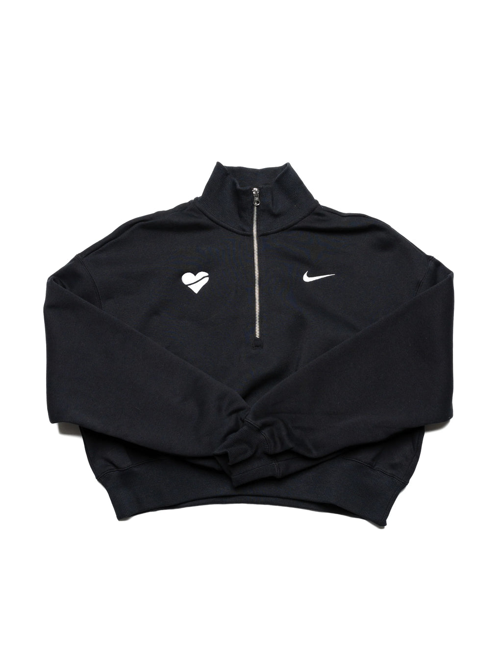 Nike Womens Sportswear Phoenix Fleece Oversized 1 2 Zip Crop Sweatshirt