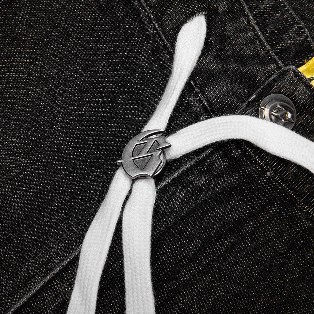 Femur Denim Shorts Black