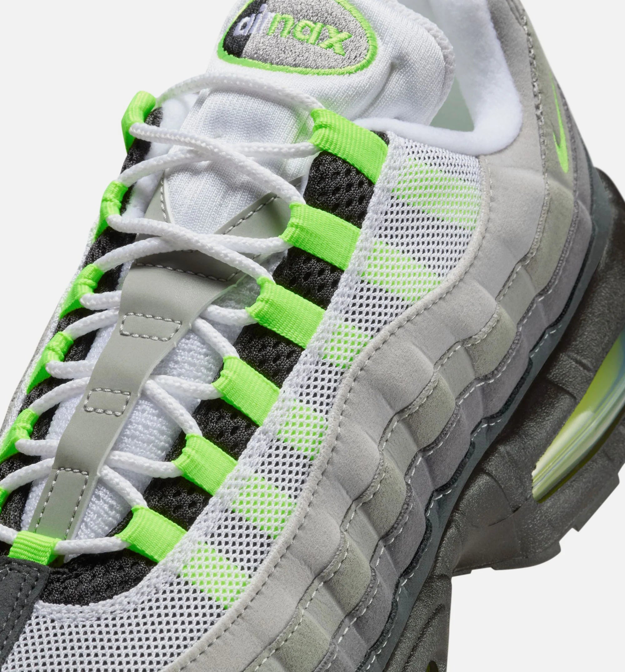 Air Max 95 Big Bubble Mens Lifestyle Shoe Black Neon Yellow Cool Grey