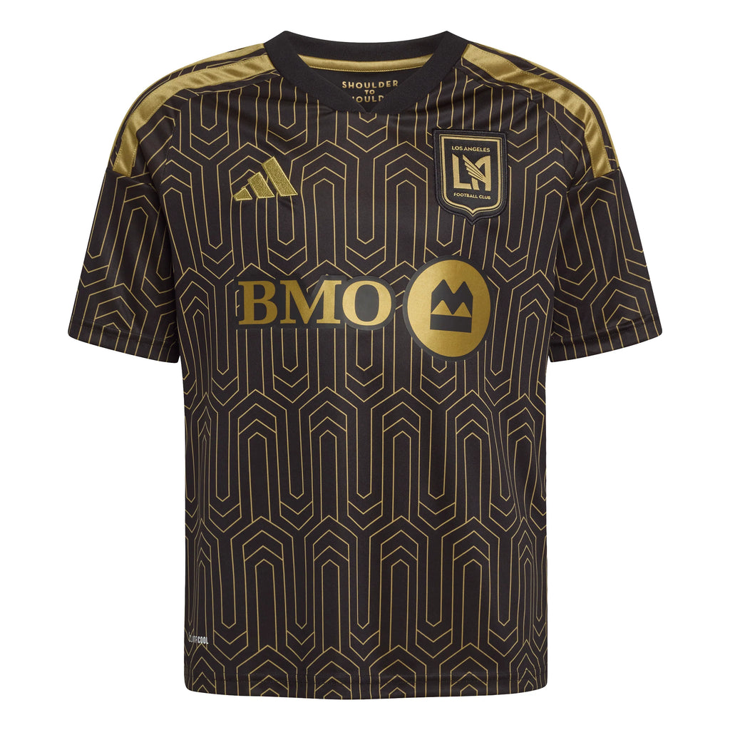 adidas Los Angeles FC Home Youth Soccer Jersey 26 27 Black