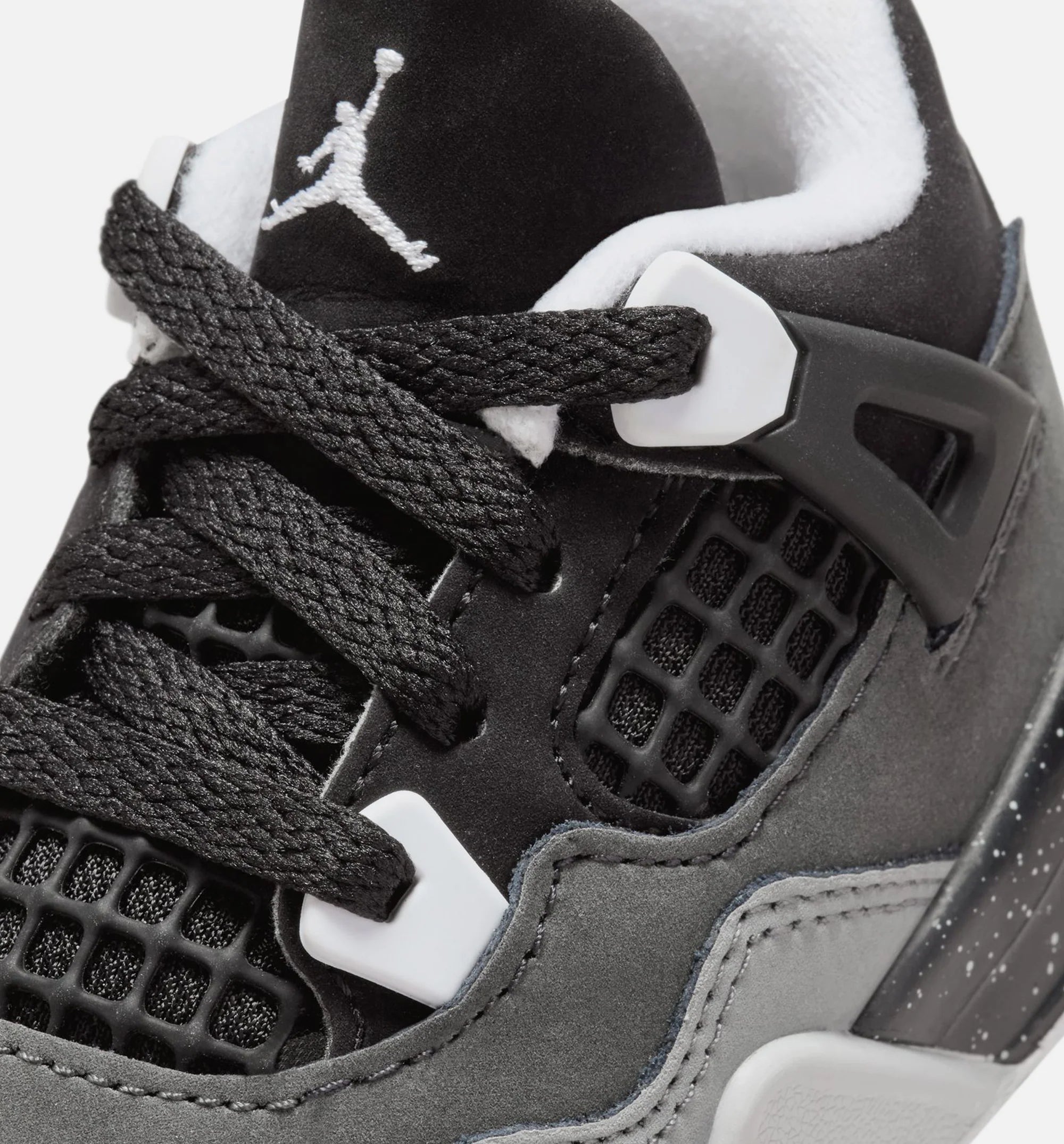 Air Jordan 4 Retro Fear Infant Toddler Lifestyle Shoe Black White Anthracite Black Pure Platinum