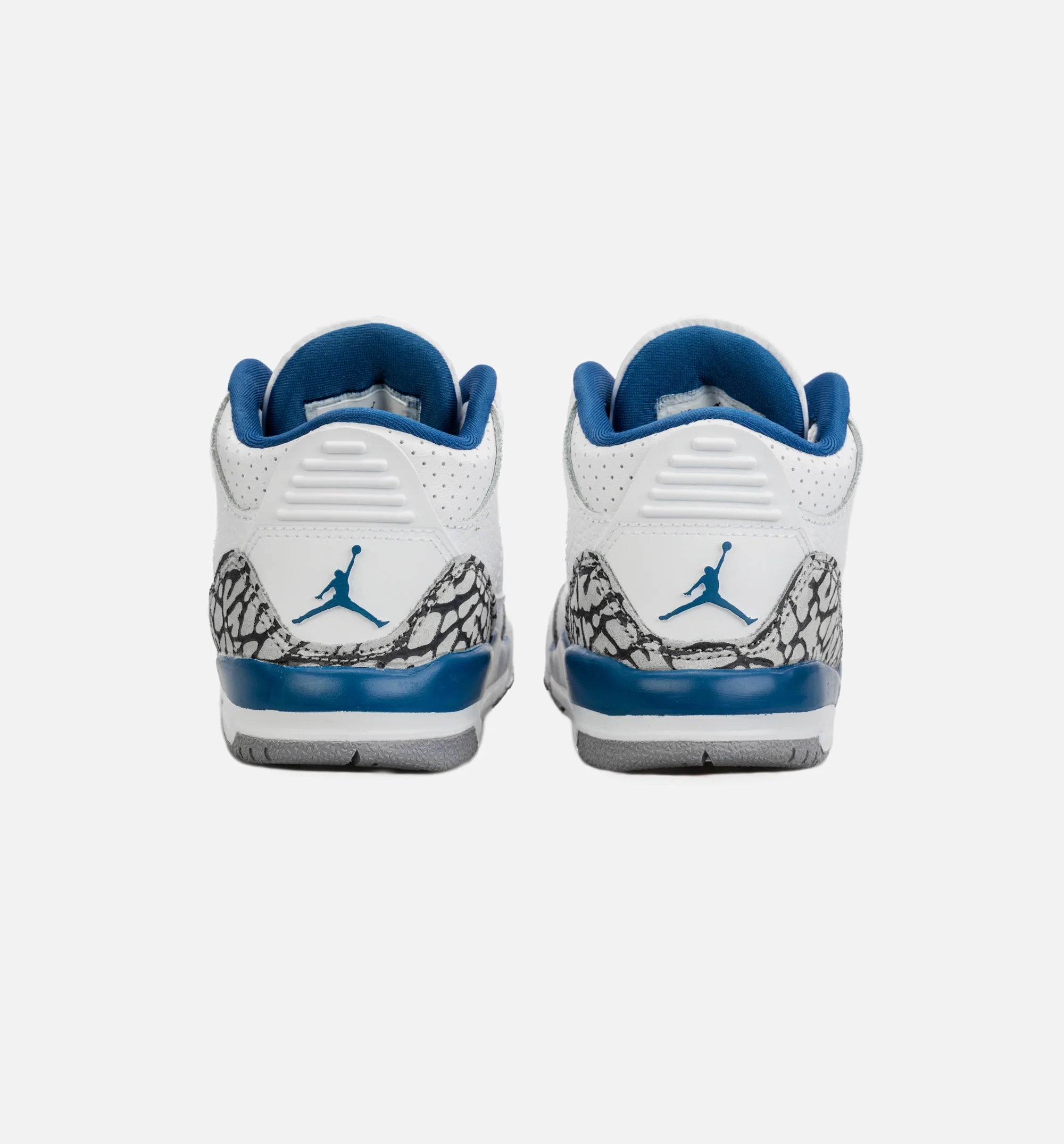 Air Jordan 3 Retro Wizards True Blue Infant Toddler Lifestyle Shoe White Blue