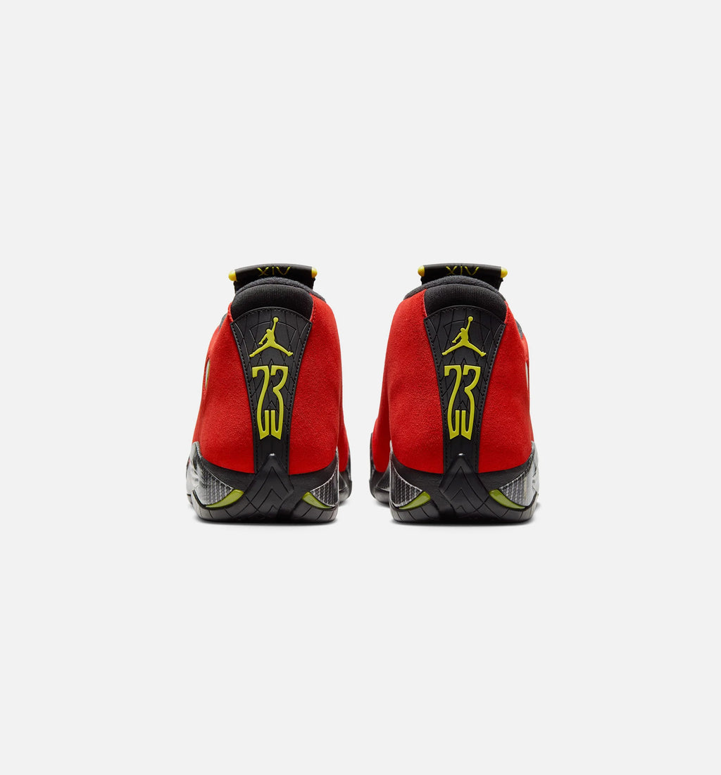 Air Jordan 14 Retro Challenge Red Mens Lifestyle Shoe Challenge Red Black Vibrant Yellow Anthracite Limit One Per Customer
