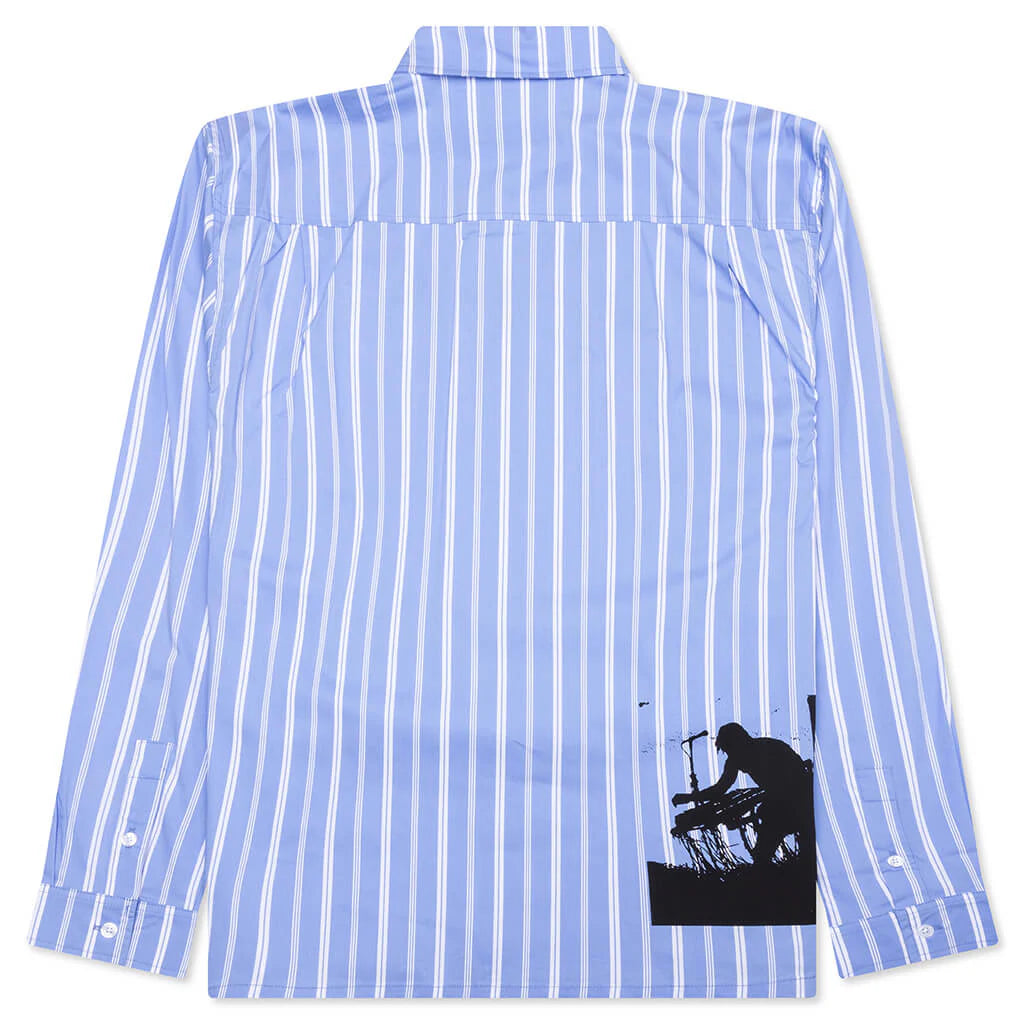 Fetch Button Down Blue