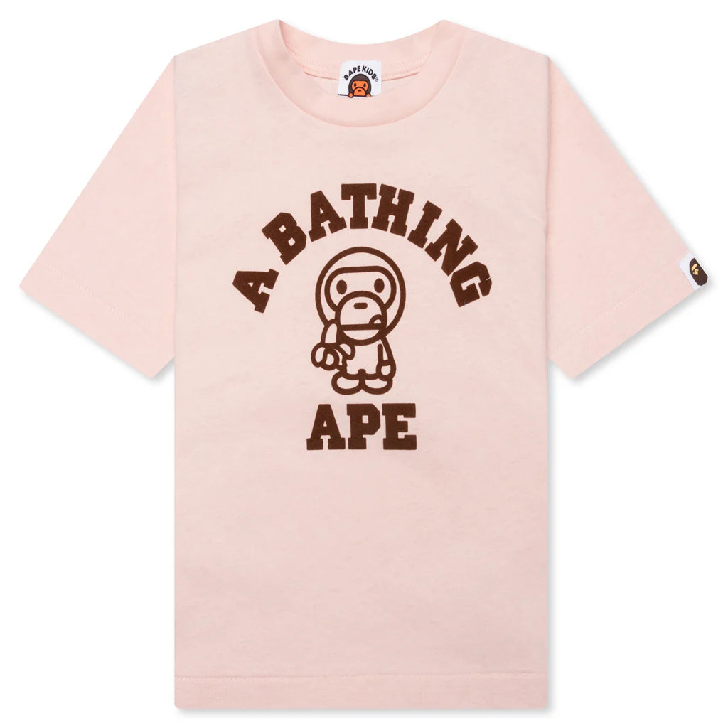 Kids Baby Milo College Tee Pink