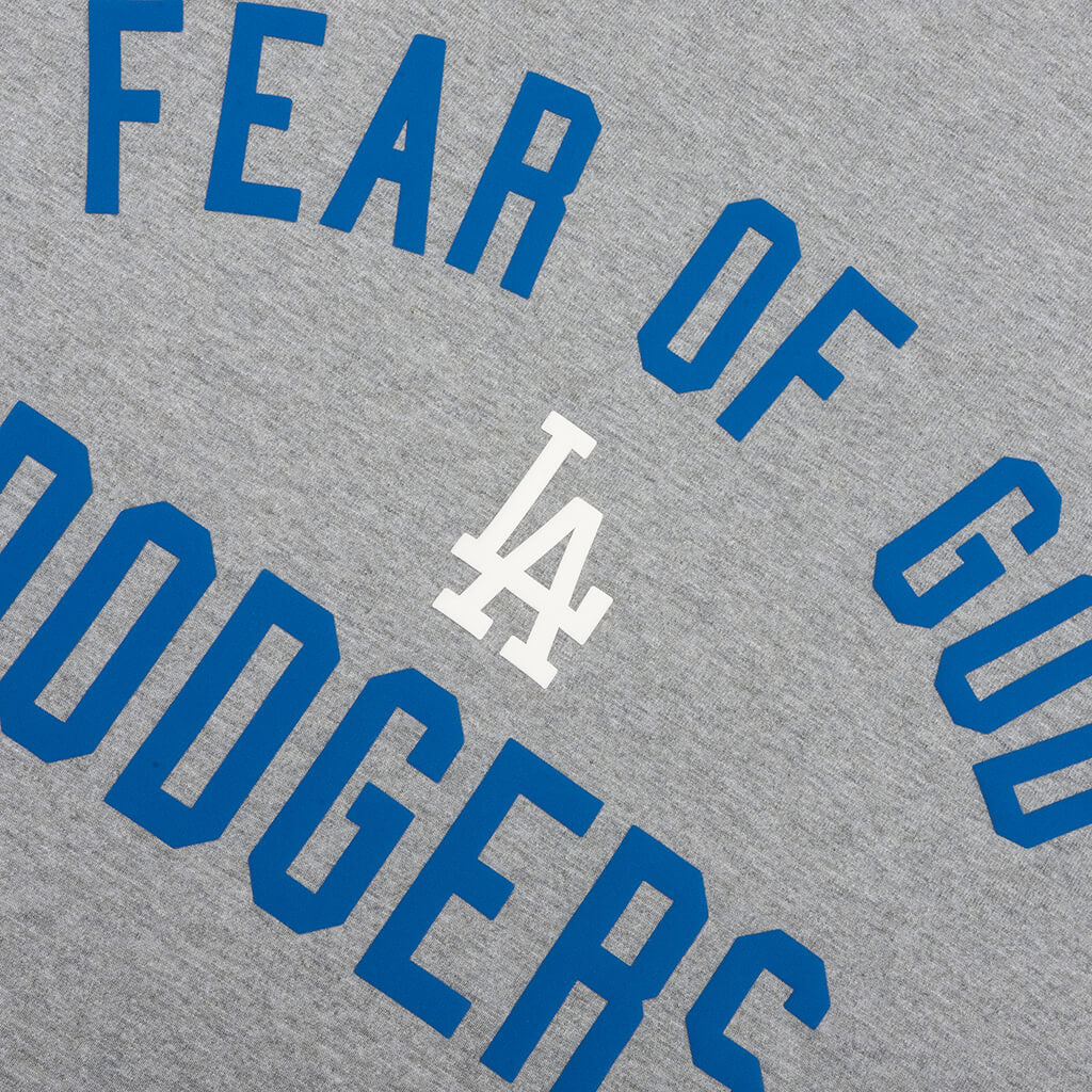 Fear of God Essentials x MLB Dodgers 90s Tee Concrete Heather