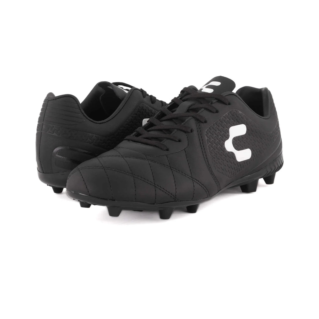 Charly Legendario LT FG 20 Firm Ground Soccer Cleats Black Grey
