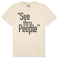 See Thru People Tee Antique White