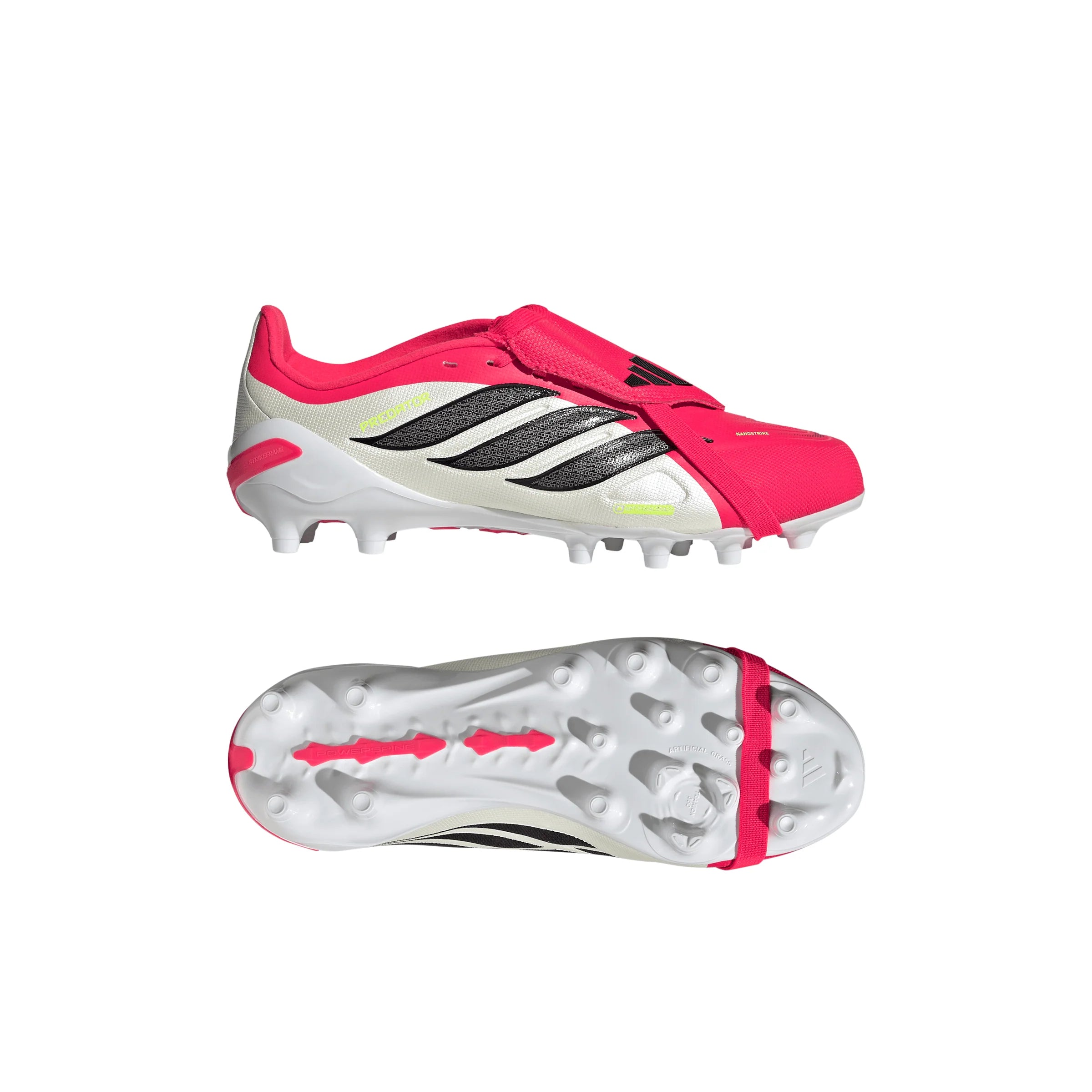 adidas Predator League Fold Over Tongue AG Artificial Ground Youth Soccer Cleats Red Black White