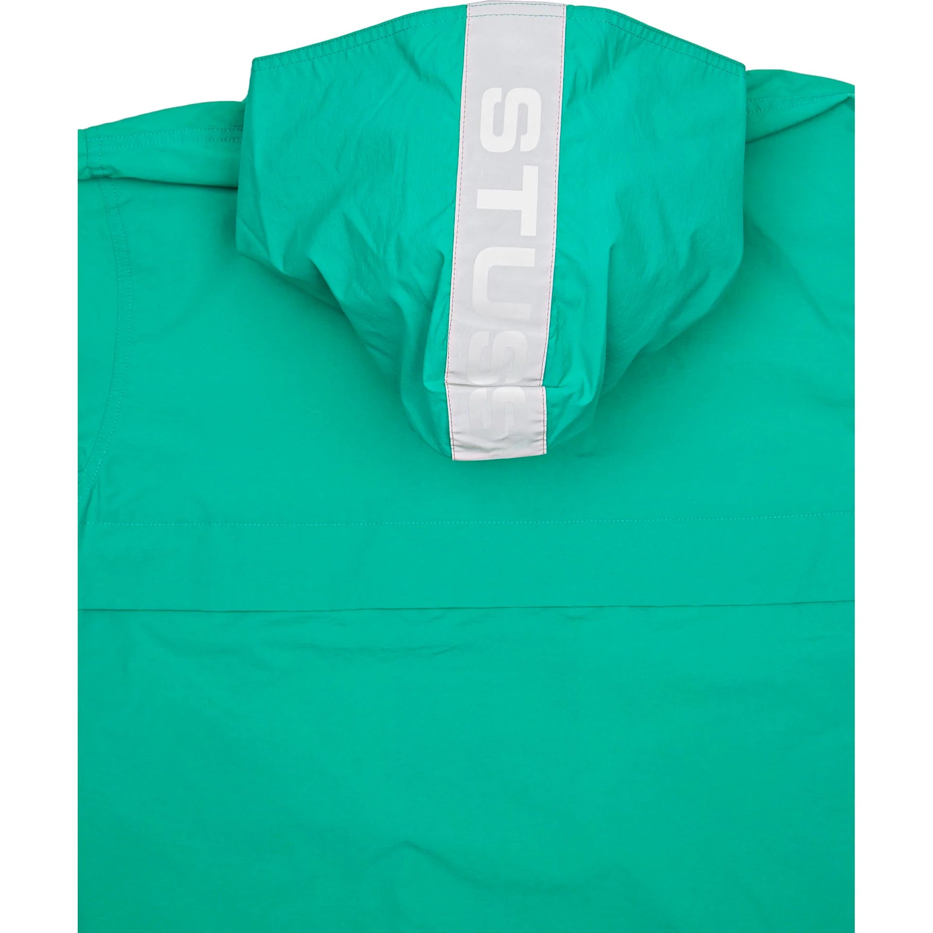 Light Nylon Full Zip Mens Jacket Aqua