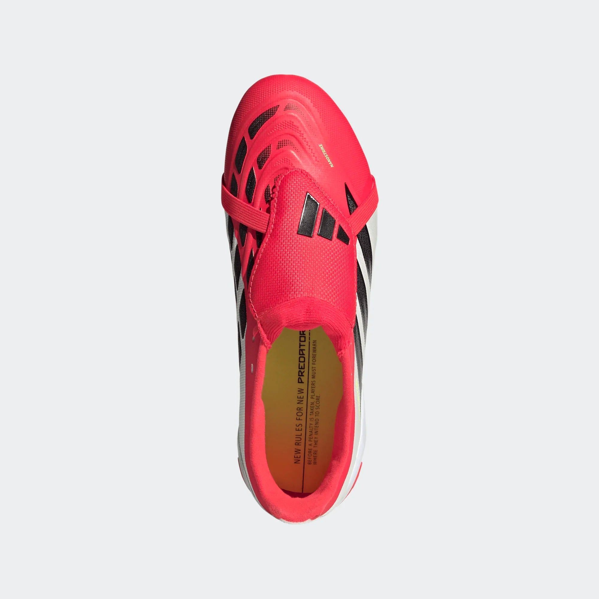adidas Predator League Fold Over Tongue FG Firm Ground Youth Soccer Cleats Lucid Red Black