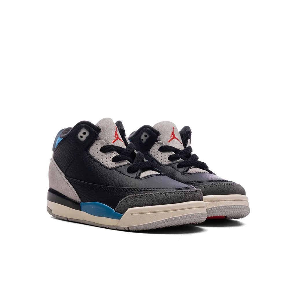 Air Jordan 3 Retro OG Rare Air TD Black Chile Red Neutral Grey